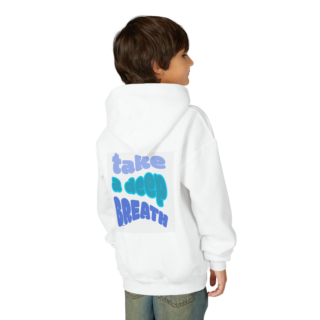 Youth Hoodie — "Take a Deep Breath" Relaxed Graphic Pullover
