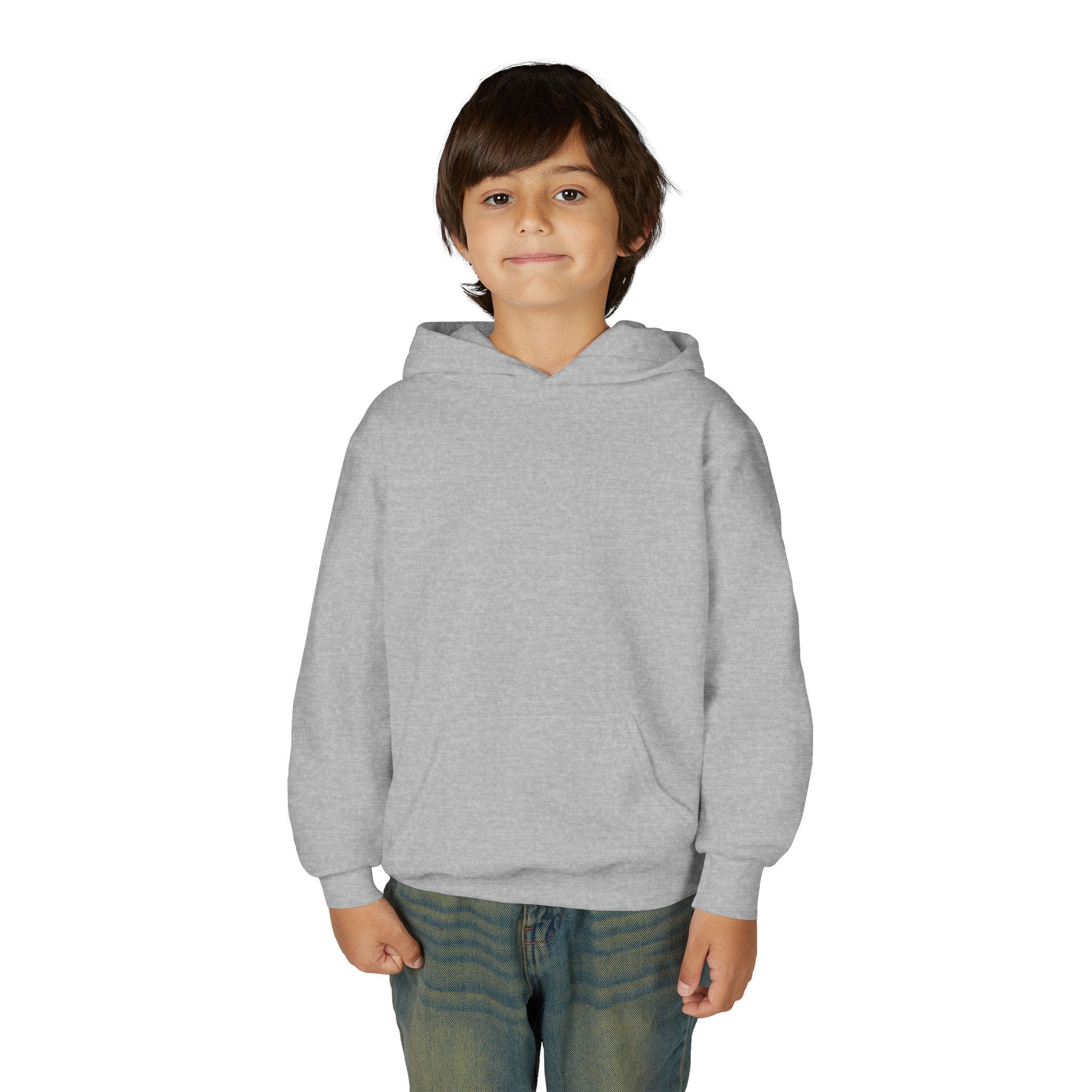 Youth Hoodie — "Focus Bru!!!" Skate Silhouette Backprint