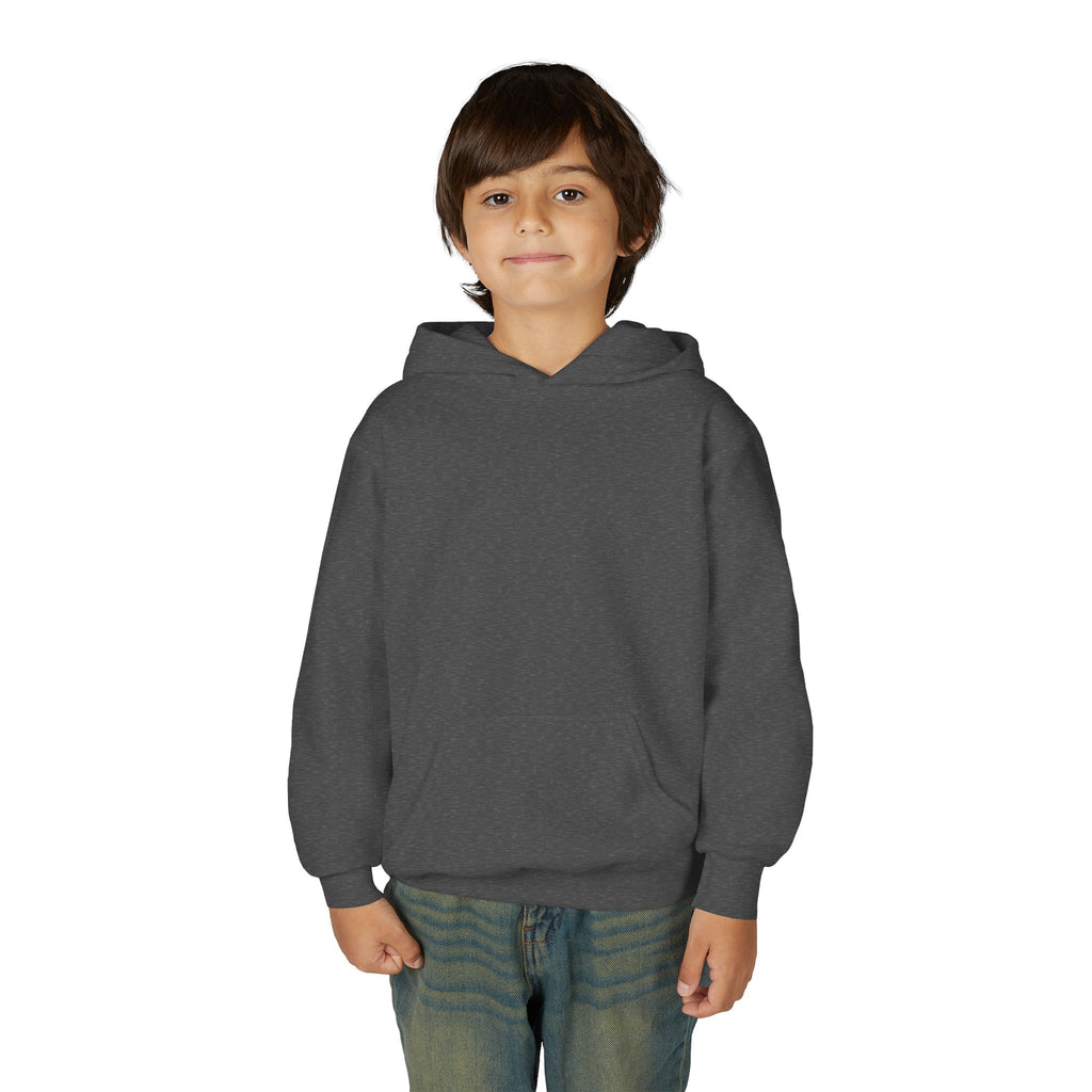 Youth Hoodie — "Focus Bru!!!" Skate Silhouette Backprint