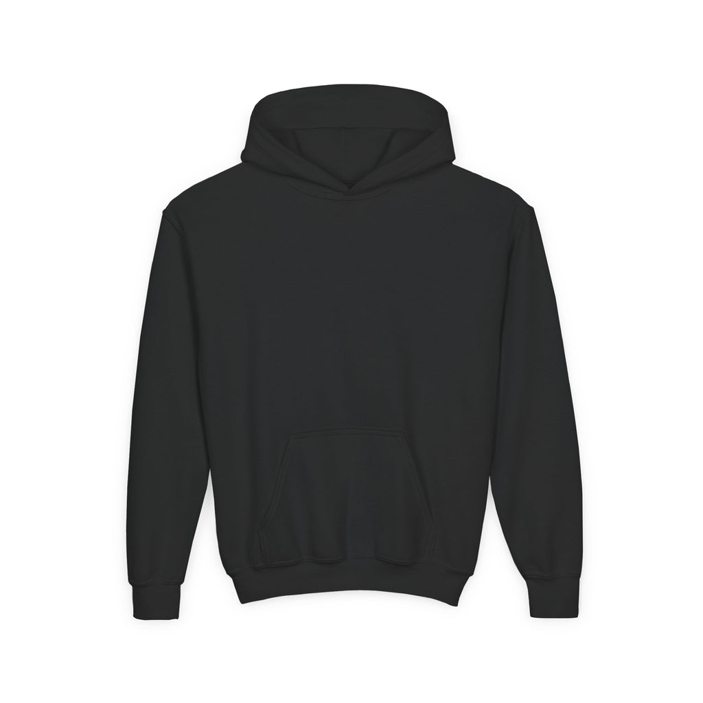 Youth Hoodie — "Focus Bru!!!" Skate Silhouette Backprint