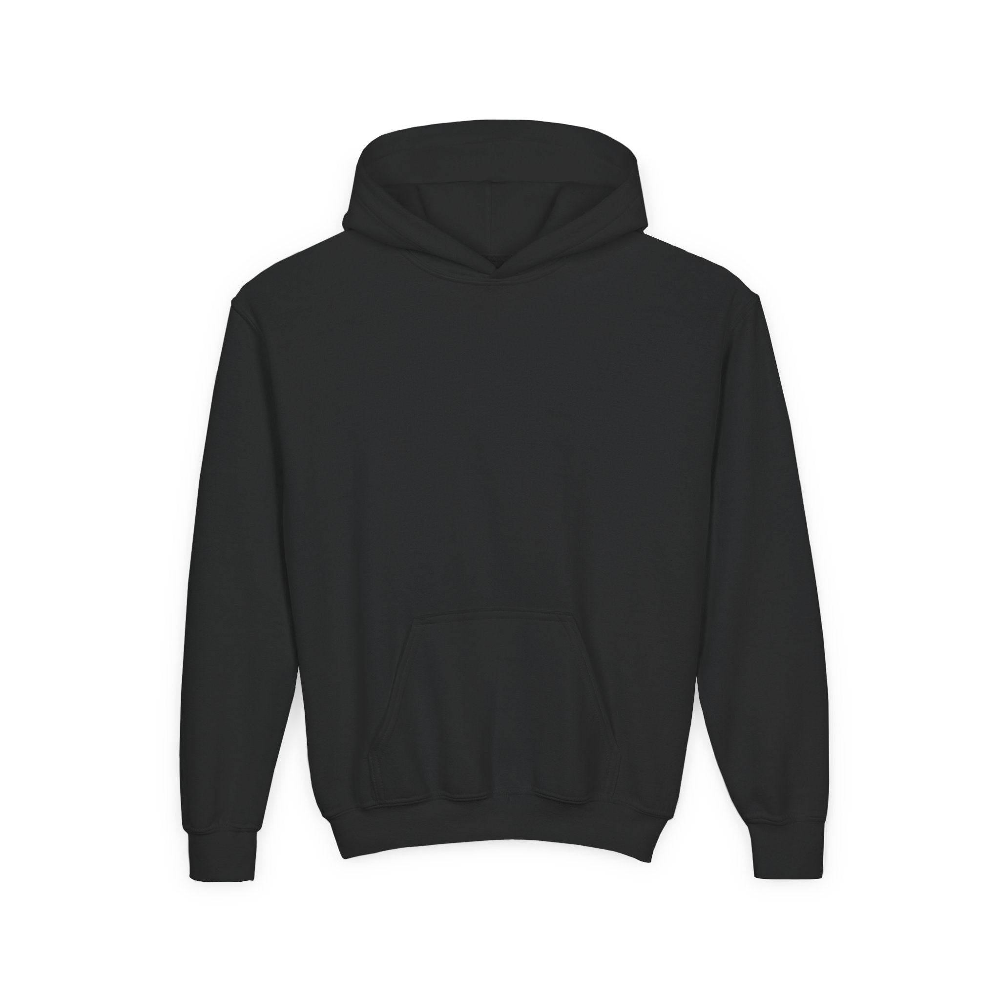 Youth Hoodie — "Focus Bru!!!" Skate Silhouette Backprint