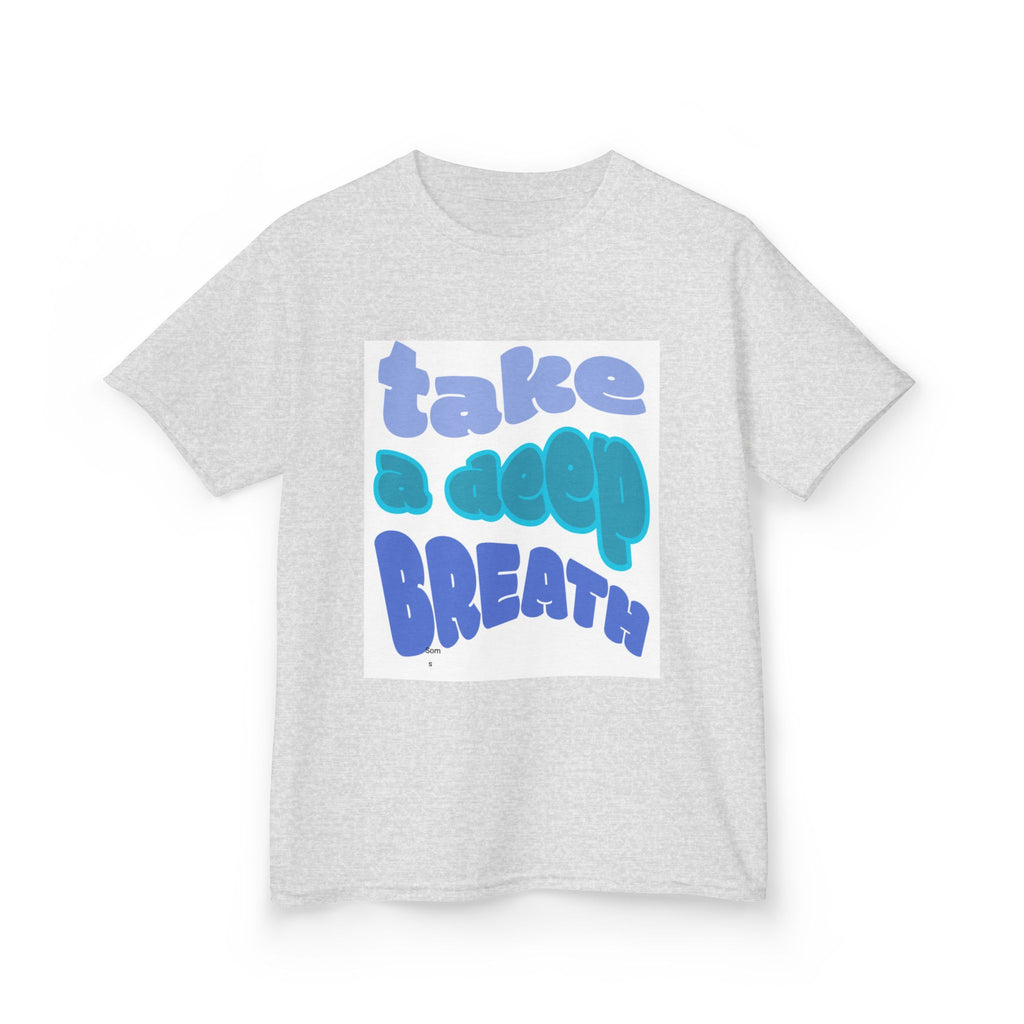 "Take a Deep Breath" Relaxing Blue Graphic T-shirt