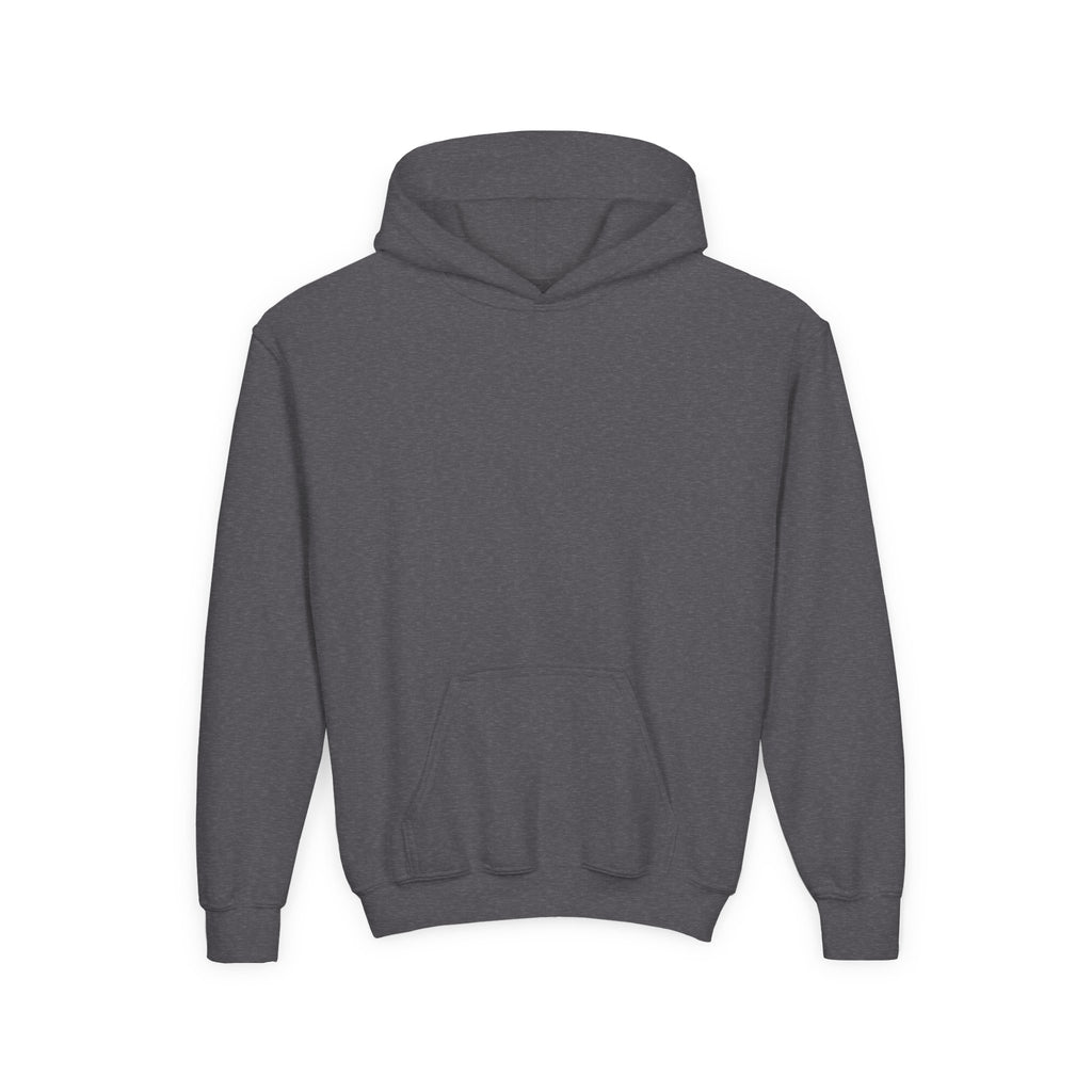 Youth Hoodie — "Focus Bru!!!" Skate Silhouette Backprint